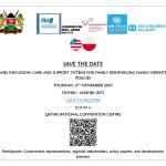 CARE AND SUPPORT SYSTEMS FOR FAMILY - SIDE EVENT SAVE THE DATE
