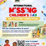 International Missing Children's Day 2026 Art and Poetry Competition