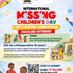 International Missing Children's Day 2026 Art and Poetry Competition
